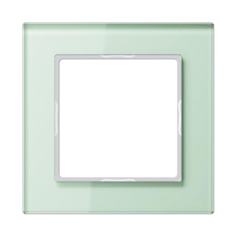 Jung AC 581 GL WMT AC581GLWMT Rahmen Glas 1fach Serie A Creation mattweiß
