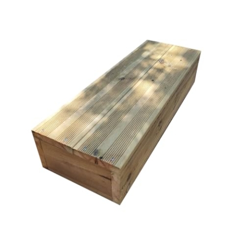 Verstellbare Stufe – Holzstufe für die Schaffung Ihrer Gartentreppe oder Gartentreppe durch Stapeln – Vinuovo (2 Bretter 29 cm, 160 cm)