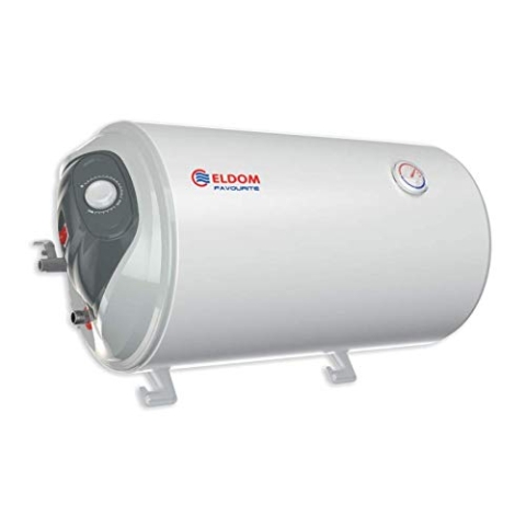 Eldom Favourite Waagerechte Warmwasserspeicher 50 Liter Links WH05039L, 230 V, Weiß