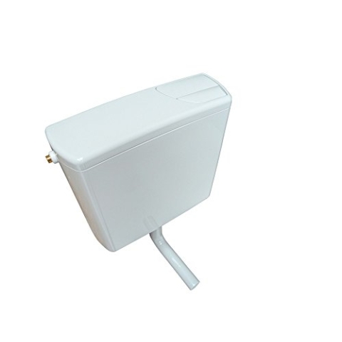 Geberit Aufputz Spülkasten AP140 für 2-Mengen-Spülung, Toilettenspülung tief hängend, mit flexiblem Wasseranschluss, geräuscharm, weiß, Art.Nr. 140300111