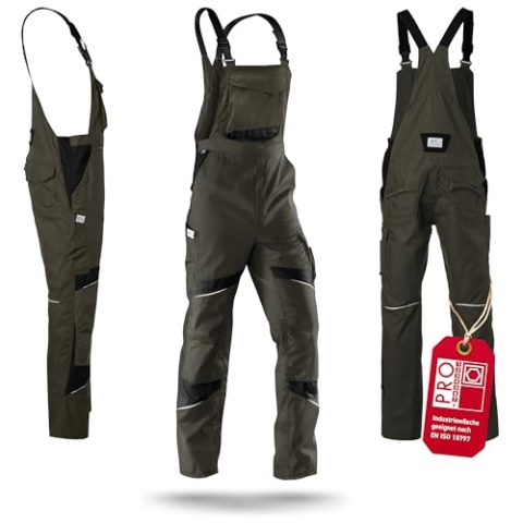 KÜBLER Workwear ACTIVIQ Latzhose | Arbeitslatzhose Herren | Latzhose Herren Arbeitshose | Arbeitskleidung Herren | Arbeitslatzhosen Männer | Arbeitskleidung für Handwerk & Industrie | PSA2 | OEKO-TEX