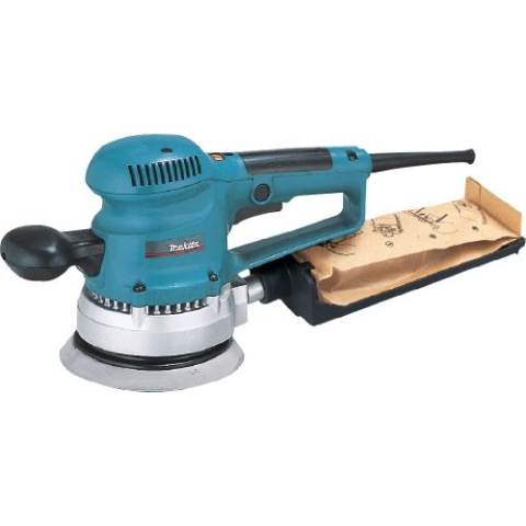 Makita BO6030 Elektronischer Rotorbitalschleifer 150 mm 310W 4000-10000 Rpm 2.4 Kg, 310 W, 24 V, Blau, 15.2 cm