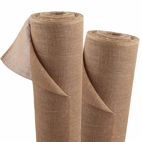 Aquagart Jutegewebe 215g/m² Jutematte Gartenjute Jute Stoff für Dekoration Sackleinen Juteband für Pflanzen Winterschutz natürliches Gewebe Wurzelschutz verschiedene Längen (30m Jutegewebe)