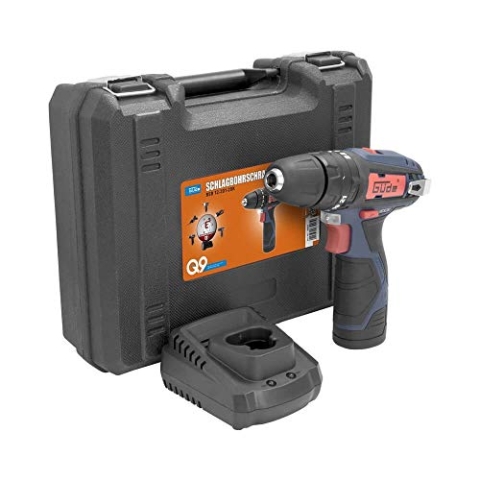 Güde Q9 Akku-Schlagbohrschrauber BSB 12-201-20K Koffer + 13 tlg Bohrer & Bit Set