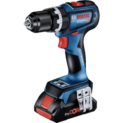 Bosch Professional 18V System Akku Schlagbohrmaschine GSB 18V-90 C (inkl. 2x Akkus 5.0Ah, Schnellladegerät GAL 18V-40, L-BOXX)