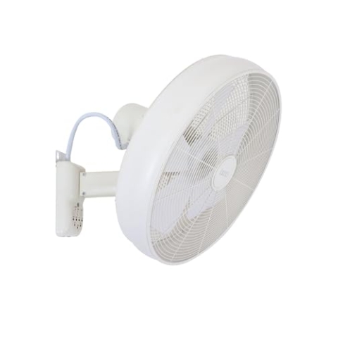 Lucci AIR Breeze Wandventilator (Ø) 460mm Flügelfarbe: Weiß Gehäusefarbe (Details): Weiß