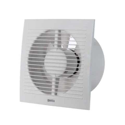 EUROPLAST Ø 150mm Bad-Lüfter mit Feuchtesensor und Timer - Leise Ventilator - Kunststoff - Weiß