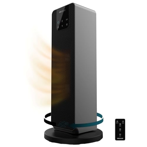 Cecotec Standkeramikheizung ReadyWarm 2000 Max Ceramic Rotate Smart. 2000 W, digitales Display, Touch-Bedienung und Fernbedienung, Oszillation, 3 Betriebsmodi und einstellbares Thermostat