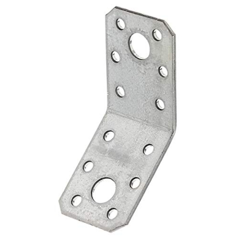 Alberts 848347 Winkelverbinder | 135° abgewinkelt | sendzimirverzinkt | 50 x 50 x 35 mm | 50er Set