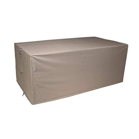 Raffles Covers Abdeckung für Esstisch 150 x 90 H: 75 cm | Atmungsaktiv | Wasserdicht | UV - beständig | Doppelt genähte, PU-versiegelte Naht | Elastischer Kordelzug |