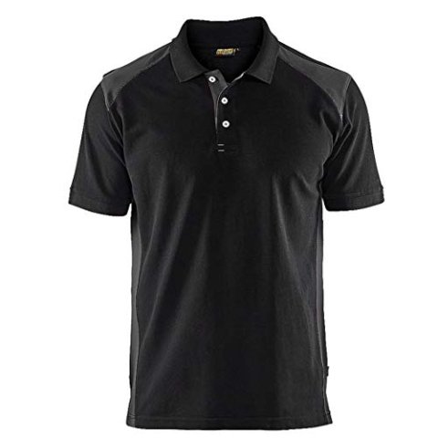 Blåkläder 33241050 Polo-Shirt, Schwarz/Dunkel Grau S