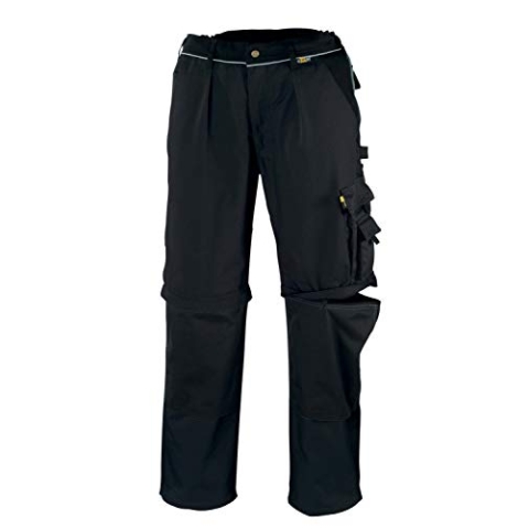 teXXor 2-in-1 Arbeitsbundhose Canvas 320 mit Cordura, 20-008358-56,Schwarz( Black) ,56