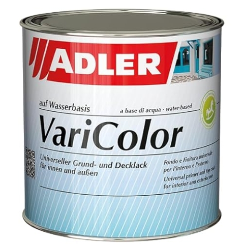 ADLER Varicolor 2in1 Acryl Buntlack für Innen und Außen - 750 ml RAL5013 Kobaltblau Blau - Wetterfester Lack und Grundierung - matt