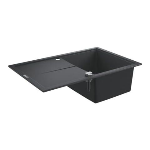 Grohe K400 Kompositspüle mit Abtropffläche granit schwarz 31639AP0 78 x 50 cm
