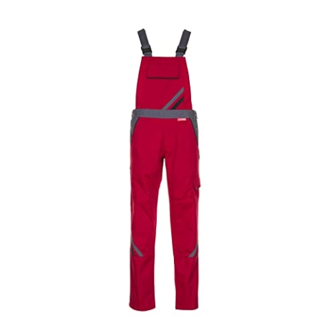 Planam Highline Damen Latzhose rot Schiefer schwarz Modell 2392 - Größe 48