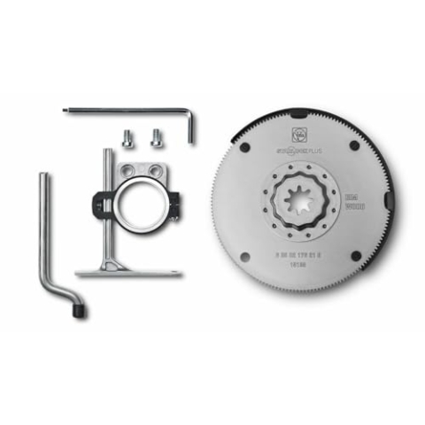 Fein HSS-Sägeblatt Set (Aufnahme Starlock Plus, ø 100 mm, inkl. Tiefenanschlag, für Parkett/Laminat usw.) 35222952010