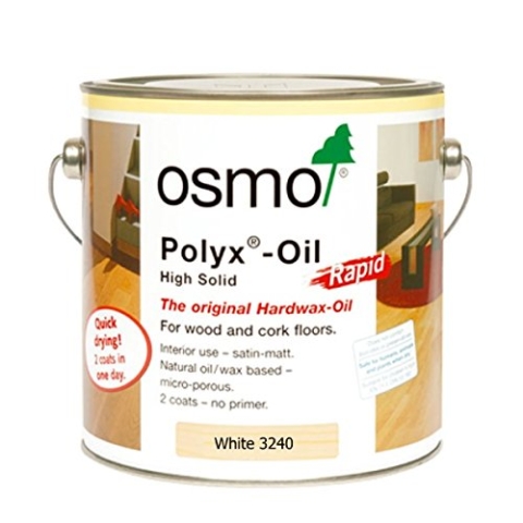 OSMO 3240 C 0,75 Liter Polyx Hartwachsöl Rapid – Weiß Transparent