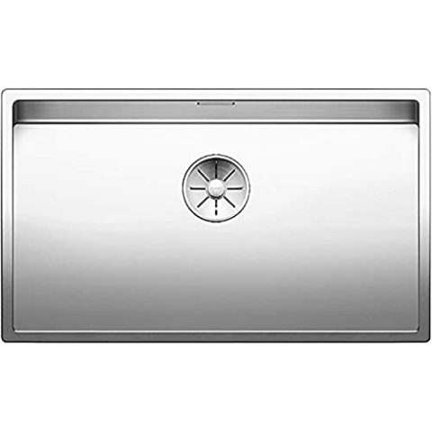 BLANCO CLARON 700-U | Edelstahl Spüle | Einbauart: Unterbau | für 80 cm breite Unterschränke | Widerstandsfähig gegenüber Kratzern | Großes Beckenvolumen für optimale Nutzung