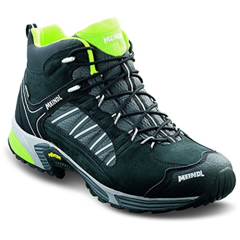 Meindl 3062 – 01/10, 5 SX 1.1 Mid GTX Schuhe für Herren, schwarz/gelb Zitrone, Größe 45