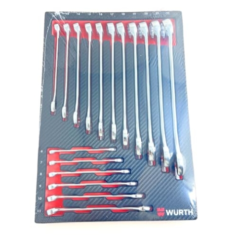 Würth Ringmaulschlüssel-Satz 4.4.1 17-teilig RGMAULSHSL-SA-17TLG ZEBRA 0965905401