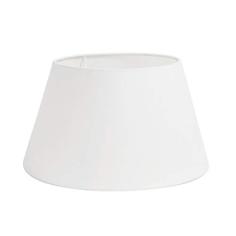 Light & Living Lampenschirm rund Polycotton - Weiß - 45x35x25cm - Trommel - Textilien