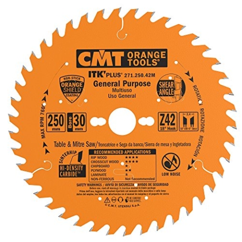 CMT ORANGE TOOLS 271.250.42M - KREISSÄGEBLATT (ULTRA ITK) 250X2.4/1.6X30 Z=42