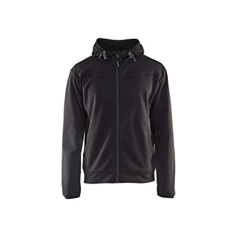 Blaklader 33632526 SWEATSHIRT MIT VOLLEM REIßVERSCHLUSS, Schwarz/dunkelgrau, grootte L