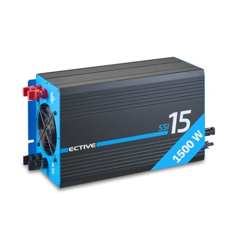 ECTIVE SSI 15 1500W/12V Sinus-Wechselrichter mit MPPT-Laderegler, Ladegerät, NVS- und USV-Funktion
