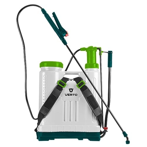 VERTO Profi Kolbenrückensprühgerät 15 Liter Rückenspritze Drucksprühgerät Drucksprüher Gartenspritze Pumpsprüher