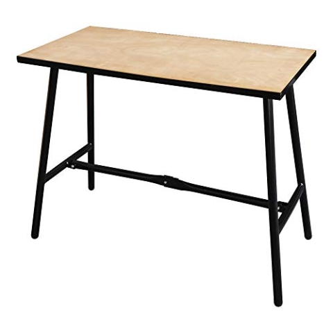 STIER Klappwerkbank Basic+, 1000 x 500 x 840 mm, Tragkraft 150 kg, zusammenklappbar, Allround-Talent, mobil und stationär, geringes Eigengewicht 15 kg