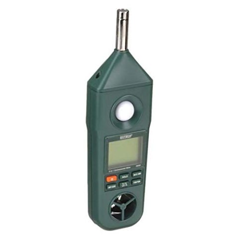 Extech Hygro-Thermo-Anemometer-Luxmeter-Schallpegelmesser, 1 Stück, EN300