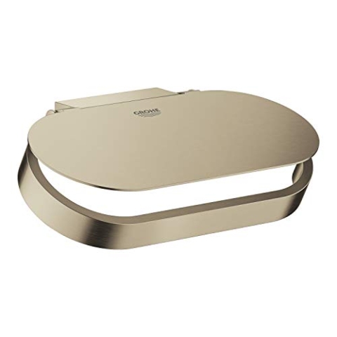 GROHE Selection | Essentials - WC-Papierhalter mit Deckel | Wandmontage | nickel gebürstet | 41069EN0