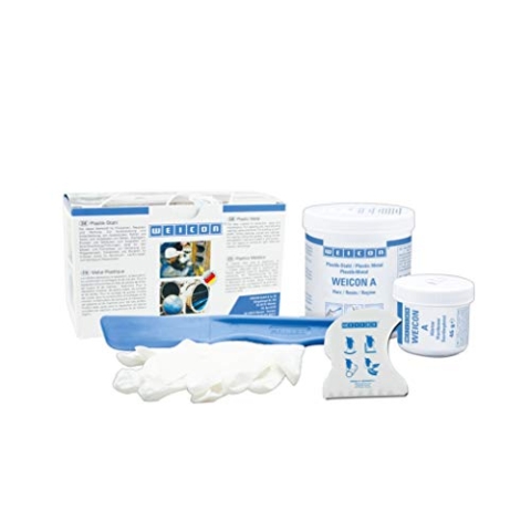 Weicon 10000005 500g A EPOXIDHARZ 0,5 KG PLASTIK-STAHL 2 KOMPONENTEN KLEBER DUNKELGRAU, 500 g