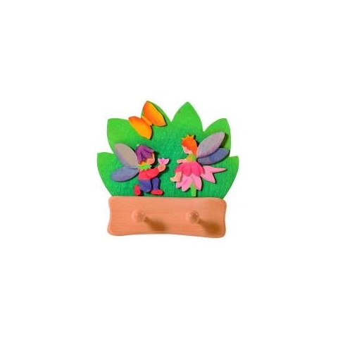 OSTHEIMER 5520125 Garderobe Elfen klein mit 2 Haken Höhe 200mm x Breite 200mm x 60mm (inkl. Haken)