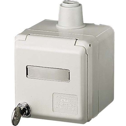 MENNEKES 4165 Steckdose Grau
