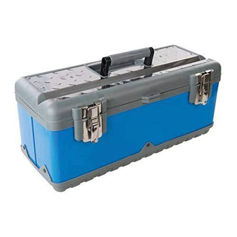Silverline 386076 Werkzeugkasten, mehrfarbig, 470 x 220 x 210 mm
