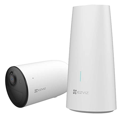 EZVIZ HB3-1 2K - Videoüberwachungssystem mit Einer batteriebetriebenen 2K WLAN Überwachungskamera - Nachtsicht in Farbe, aktive Verteidigung, Bewegungserkenung, 5200 mAh Lithium-Batterie, Wetterfest