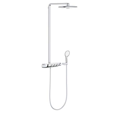 GROHE Rainshower SmartControl Duo 360, Duschsystem (Regendusche mit Thermostat, kein Verbrühen am Thermostat, Sicherheitssperre bei 38°C, Duscharmatur mit 3 Strahlarten), chrom, 26250000
