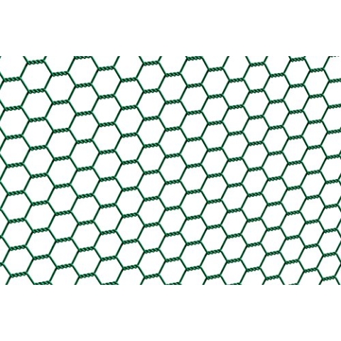 Alberts 614195 Sechseckgeflecht | verschiedene Längen und Höhen - wahlweise in verschiedenen Farben | grün | Maschung 13 mm | Höhe 50 cm | Länge 25 m