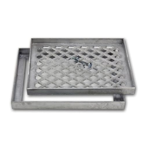 Carodek BAG - Einfache, dünne, vertiefte Aluminiumguss-Zugangsabdeckung - ROSCO - 53 x 53 cm