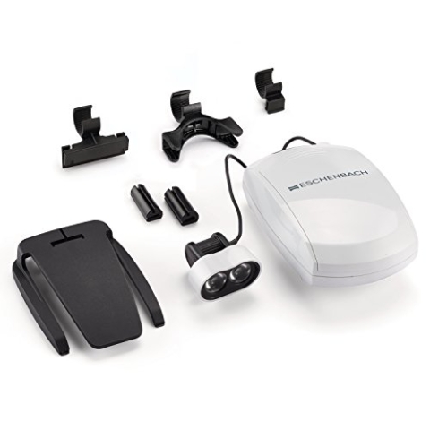 ESCHENBACH OPTIK headlightLED individuelle Beleuchtung, Zubehör für Kopfbandlupe laboCOMFORT, Lupenbrille maxDETAIL und Leseglas combiPLUS