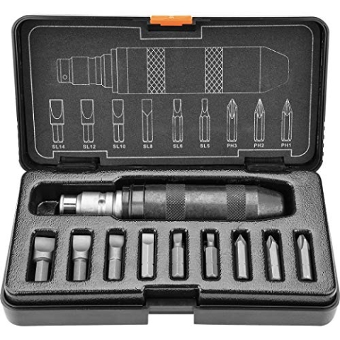 NEO 11 tlg. Profi Schlagschrauber 1/2" Schlagschraubendreher CrV Handschlagschrauber Schraubendreher Schraubenzieher Schraubenlöser