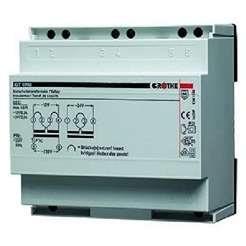 Grothe 1512008 Sicherheitstrafo 12-32/230 V AC, Einbau GT 1980