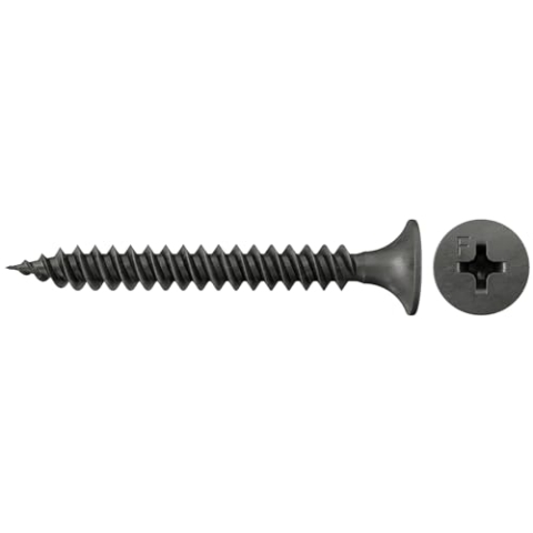 fischer Schnellbauschraube 3,5 x 45, Gipskartonschraube mit Trompetenkopf, Feingewinde, Nadelspitze und Antrieb Kreuzschlitz PH, für die Montage von Gipskartonplatten auf Metallprofilen, 1000 Stk