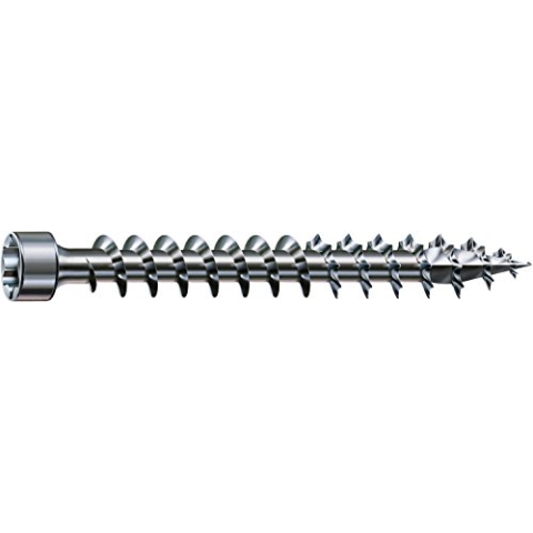 SPAX 1211010601605 Holzbauschraube, 6,0 x 160 mm, 100 Stück, T-Star Plus, Zylinderkopf, Vollgewinde, 4CUT, WIROX A3J, 1211750601605, Silver, 10