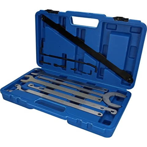 BRILLIANT TOOLS BT521250 Lüfter-Naben-Schlüssel-Satz, 11-tlg [Powered by KS TOOLS]