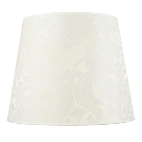 Lampenschirm für Stehlampen E27 Ø38cm mit Blumenmuster floral aus Stoff Ersatz Schirm konisch Stehleuchten einfach wechselbar