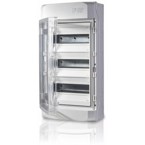 F-tronic Aufputz Feuchtraumverteiler IP65, Neptun36, PS, Lüftung offen