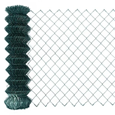 Garmix Maschendrahtzaun Gartenzaun Maschendraht Viereckgeflecht Grün 60x60mm 2,6mm (100cm x 25m)