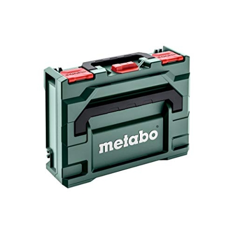 metabo metaBOX 118 für BS/SB, 12V - Robuster Werkzeugkoffer, stapelbar, wasserfest, 125 kg Traglast, 8.4 l Volumen - Ideal für Transport und Lagerung - Maße 396 x 296 x 118 mm - Material ABS